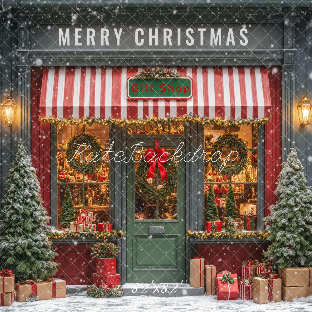 Kate Christmas Gift Shop Presents Backdrop Designed by Emetselch