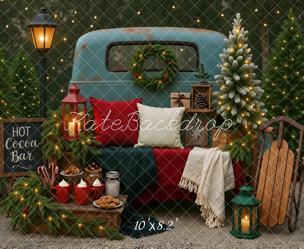 Kate Christmas Hot Cocoa Bar Backdrop Designed by Mini MakeBelieve