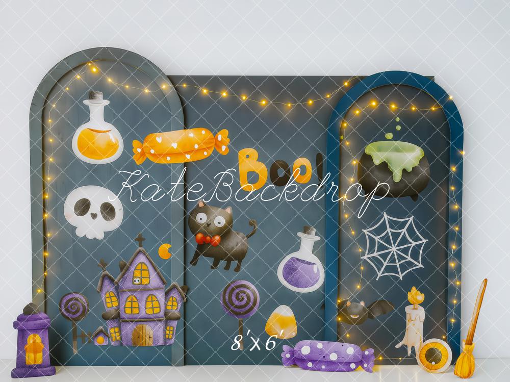 Kate Halloween Candy Cat Backdrop Designed by Patty Roberts - Kate Backdrop AU