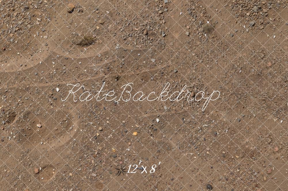 Kate Brown Gravel Sand Texture Fleece Backdrop Designed by Kate Image - Kate Backdrop AU