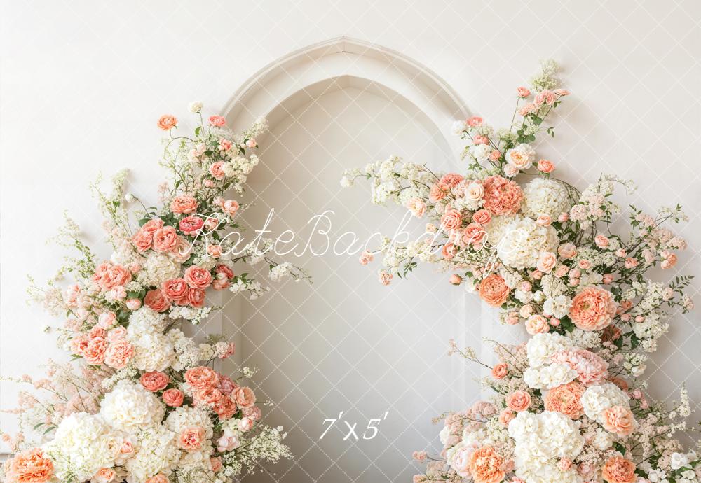 Lightning Deal Kate Flower Arch White Flowers Backdrop Designed by Emetselch