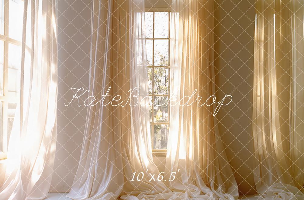 Kate Sunlit Window Curtains Backdrop Designed by Mini MakeBelieve
