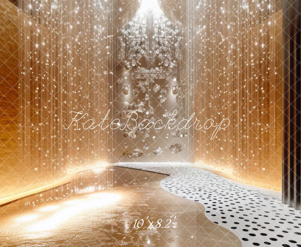 Kate Golden Curtain Lights Backdrop Designed by Mini MakeBelieve - Kate Backdrop AU
