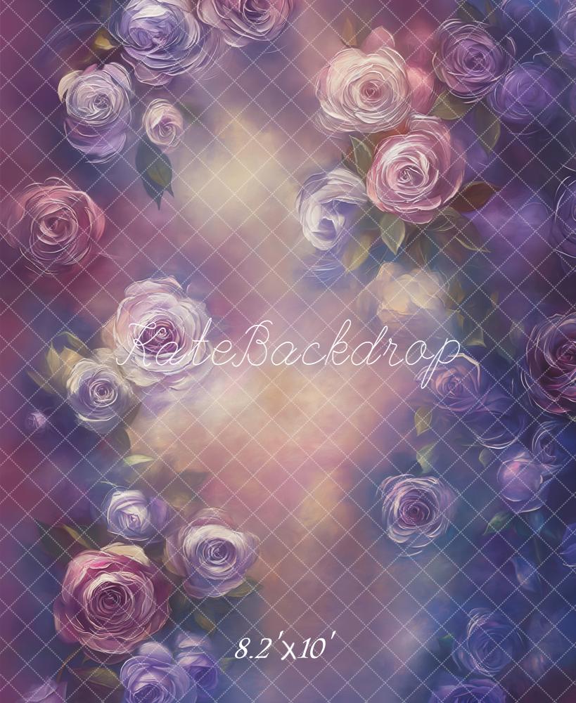 Kate Purple Rose Fine Art Backdrop Designed by Emetselch - Kate Backdrop AU