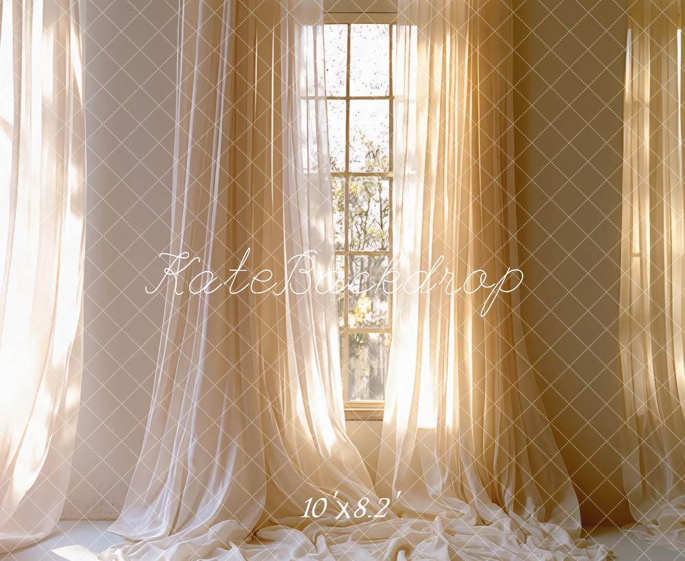 Kate Sunlit Window Curtains Backdrop Designed by Mini MakeBelieve