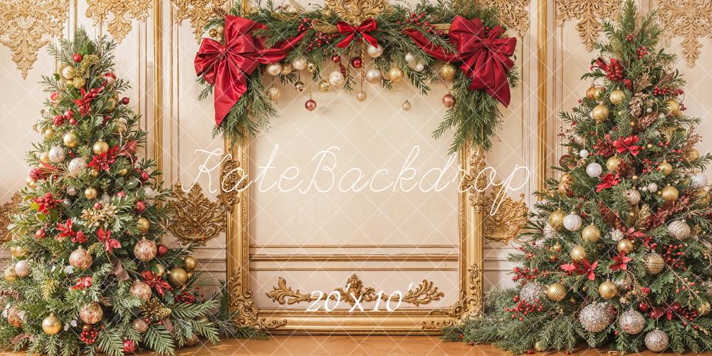 Kate Retro Christmas Trees Backdrop Designed by Emetselch - Kate Backdrop AU