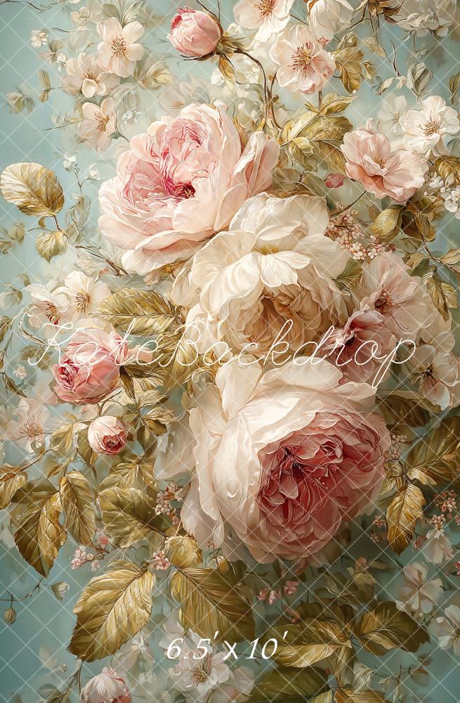 Kate Vintage Large Roses Fine Art Backdrop Designed by GQ - Kate Backdrop AU