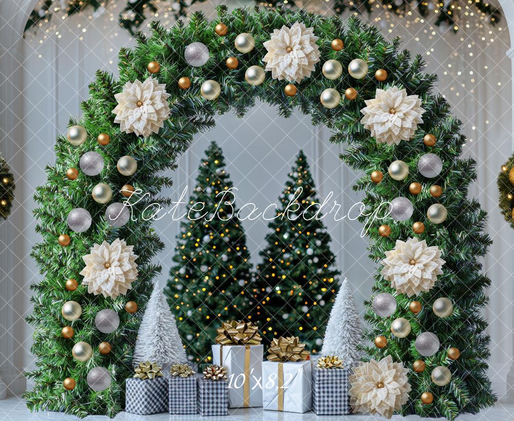 Kate Christmas Flower Arch Gift Backdrop Designed by Mini MakeBelieve - Kate Backdrop AU