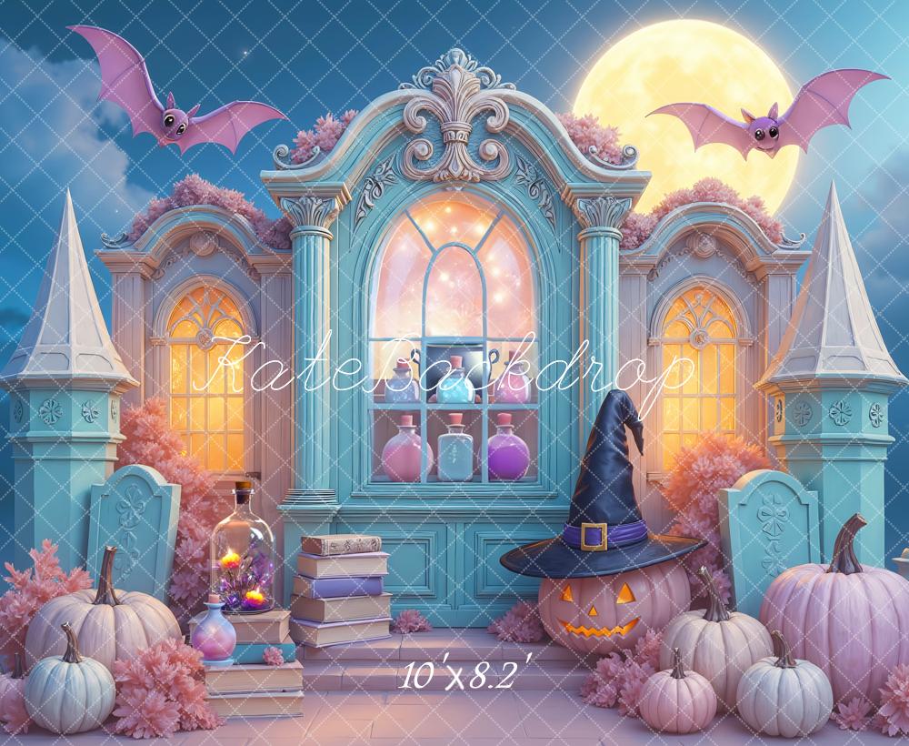 Kate Halloween Pastel Witch Hat Backdrop Designed by Mini MakeBelieve