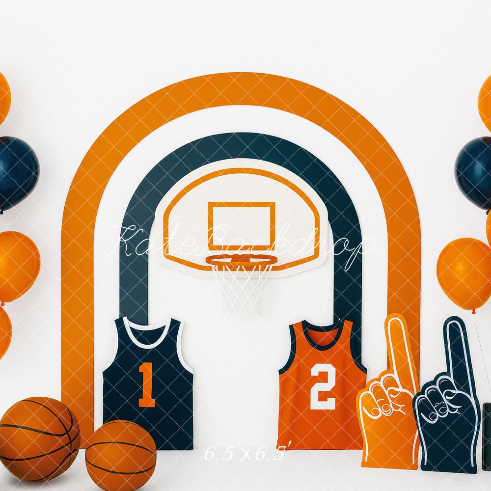 Kate Basketball Hoop Balloons Scoreboard Backdrop Designed by Patty Roberts - Kate Backdrop AU