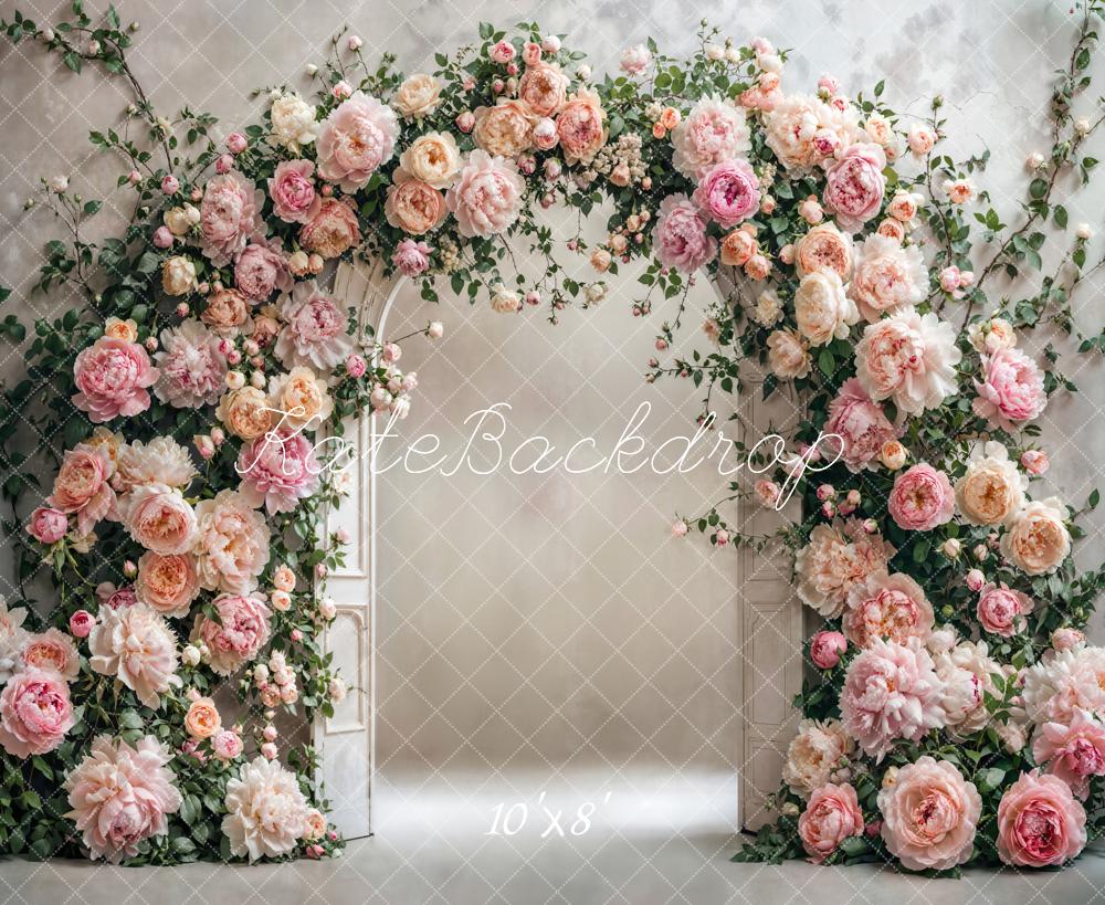 Kate Flower Arch Fleece Backdrop Designed by Chain