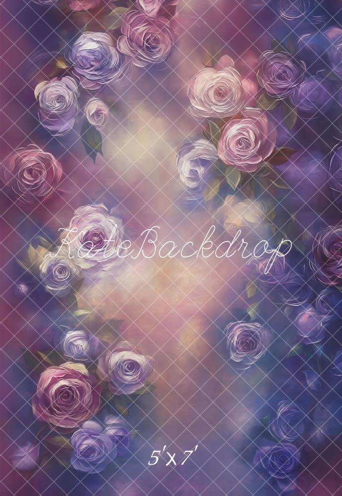 Kate Purple Rose Fine Art Backdrop Designed by Emetselch - Kate Backdrop AU