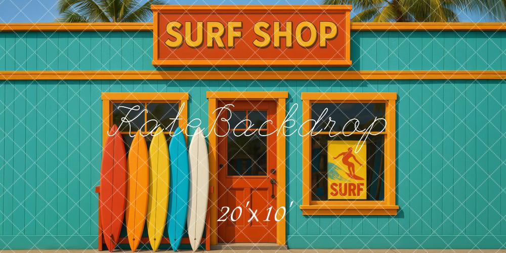 Kate Surf Shop Surfboards Backdrop Designed by Megan Leigh - Kate Backdrop AU