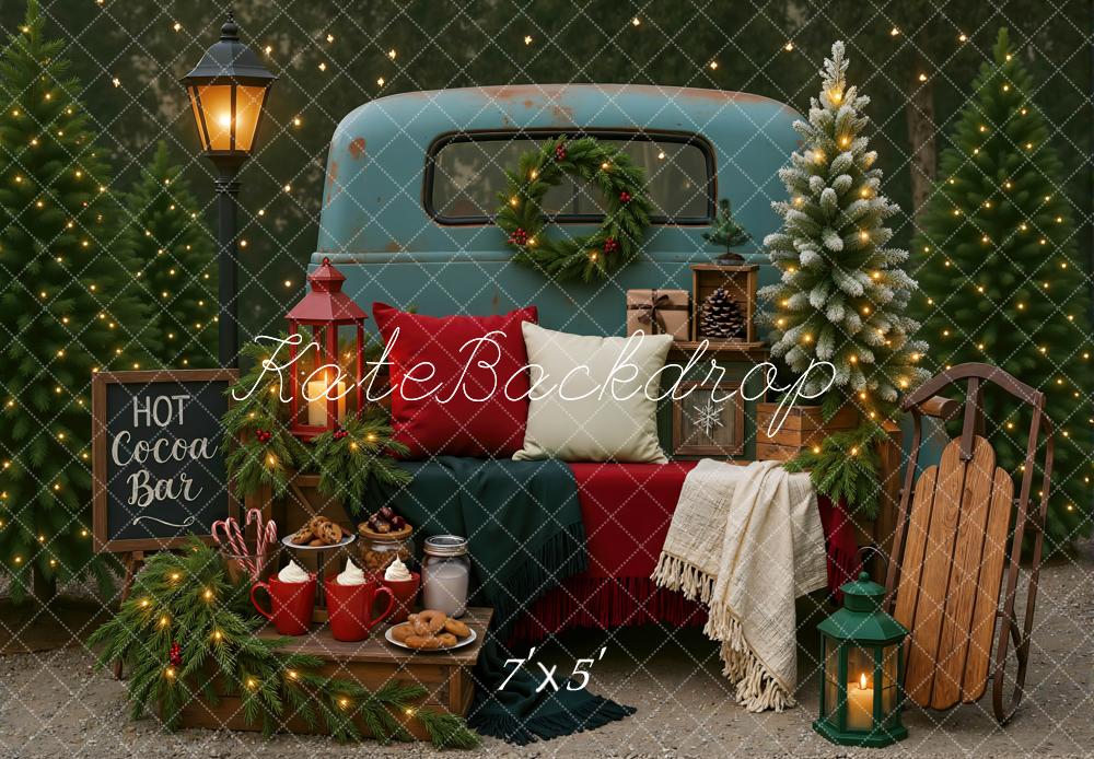 Kate Christmas Hot Cocoa Bar Backdrop Designed by Mini MakeBelieve