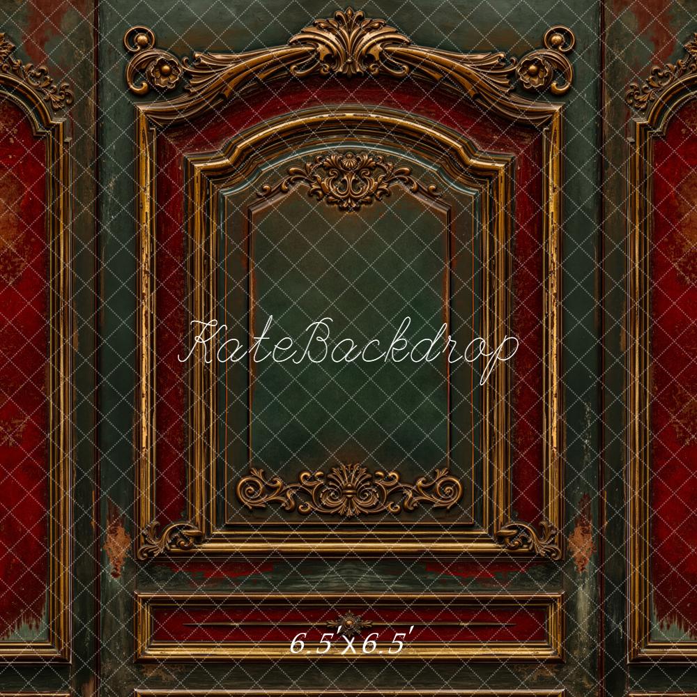 Kate Vintage Wall Gold Details Backdrop Designed by Emetselch - Kate Backdrop AU