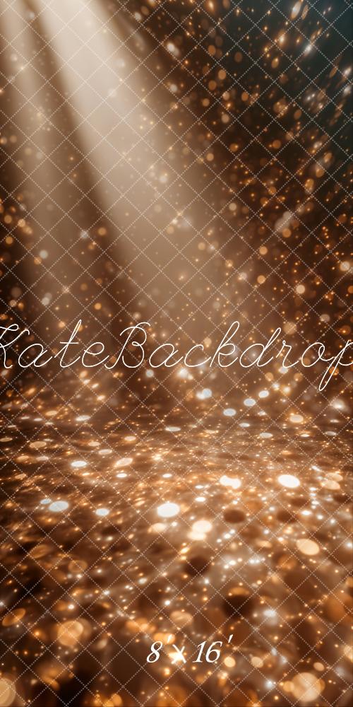 Kate Sweep Golden Bokeh Light Rays Backdrop Designed by Chain Photography - Kate Backdrop AU