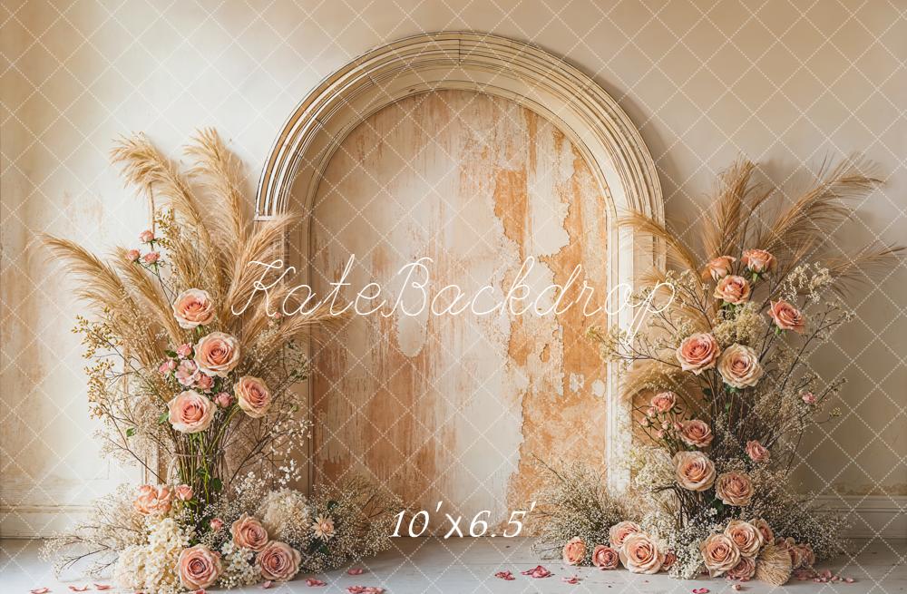 Kate Flower Arch Pampas Grass Backdrop Designed by Emetselch