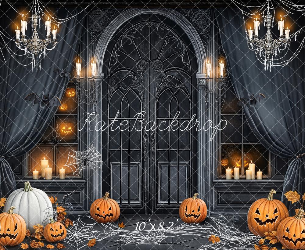 Kate Halloween Spiderwebs Backdrop Designed by Chain - Kate Backdrop AU