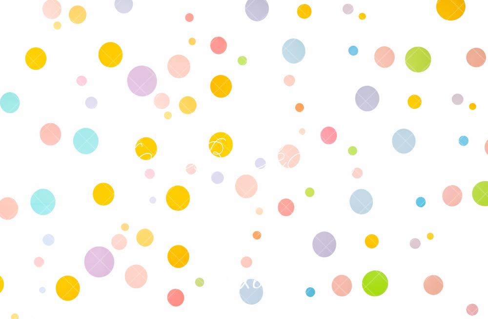 Kate Colourful Polka Dots Fleece Backdrop Designed by Emetselch - Kate Backdrop AU