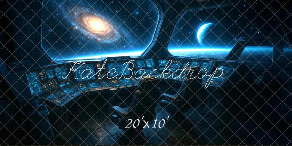 Kate Spaceship Cockpit Galaxy Backdrop Designed by Megan Leigh - Kate Backdrop AU