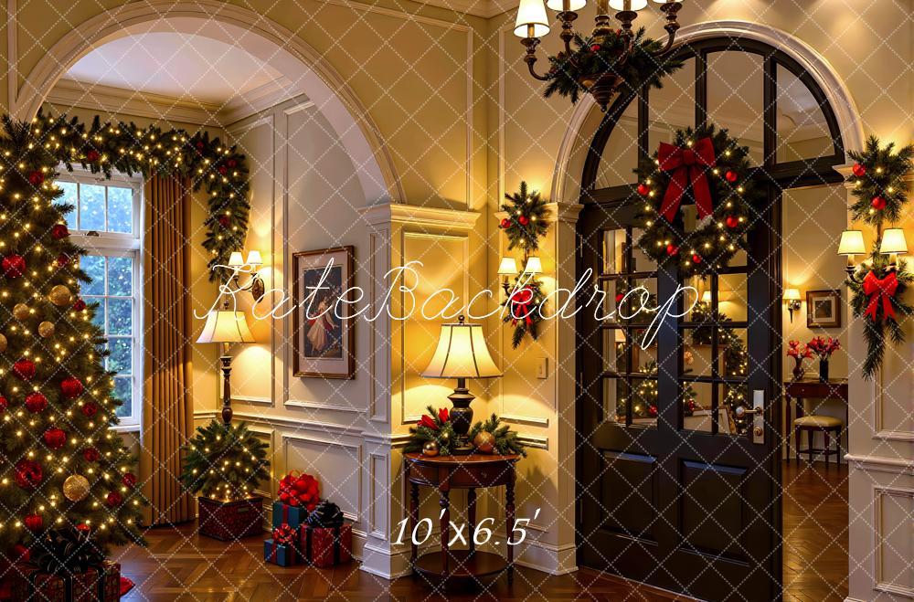 Kate Christmas Tree Wreath Garland Backdrop Designed by Mini MakeBelieve - Kate Backdrop AU