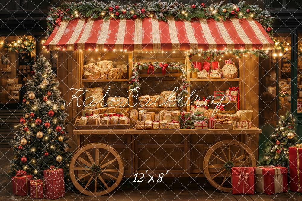 Kate Christmas Stall Fleece Backdrop Designed by Emetselch