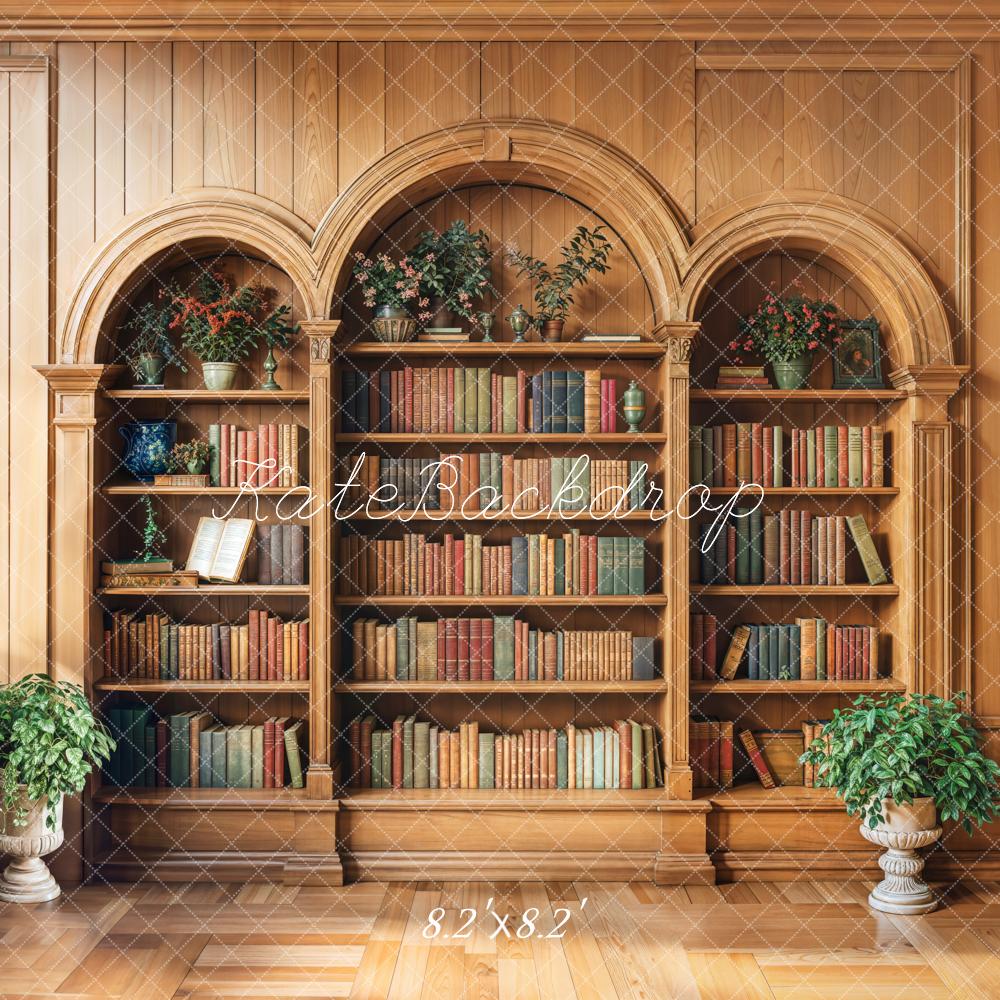 Kate Wooden Cabinet Bookshelves Backdrop Designed by Emetselch - Kate Backdrop AU