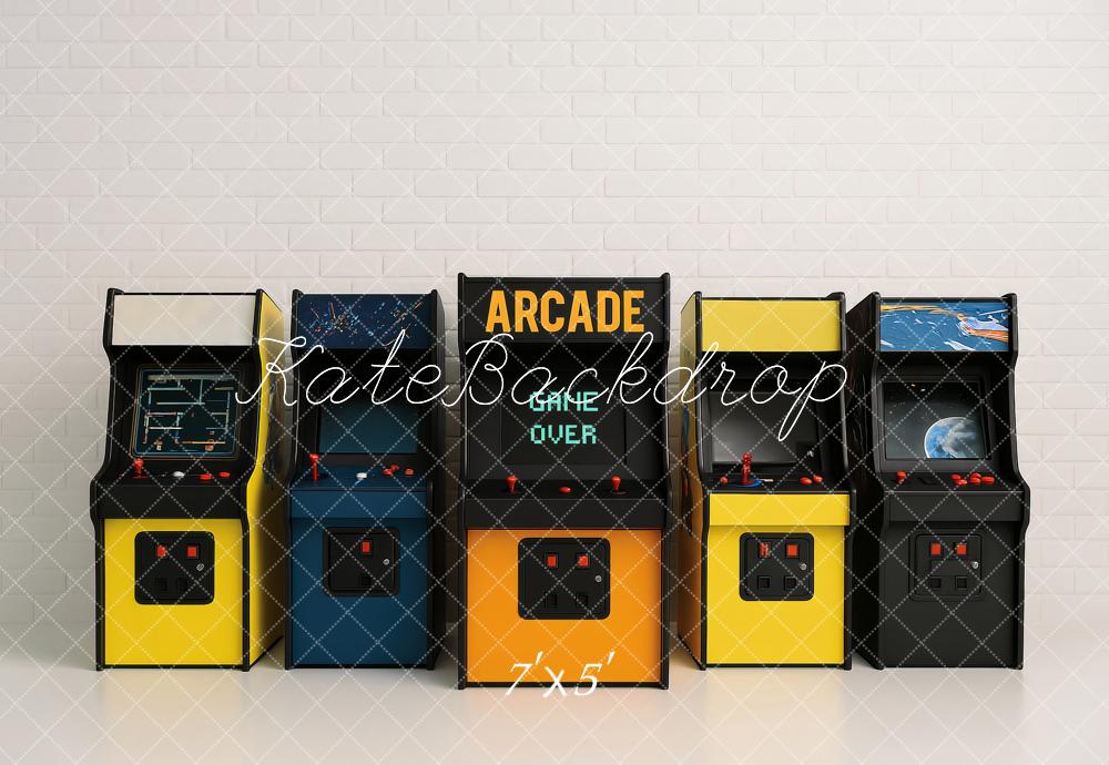 Kate Arcade Machines Brick Wall Backdrop Designed by Ashley Paul