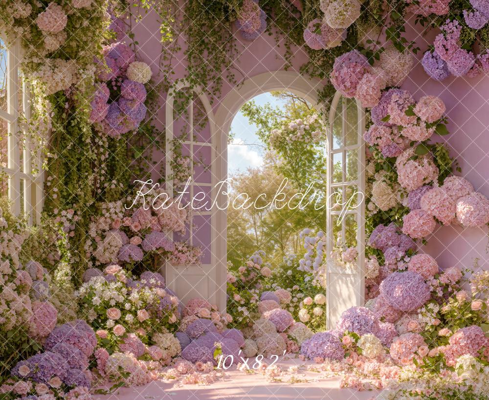 Kate Spring Hydrangea Garden Backdrop Designed by Emetselch