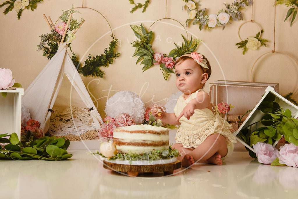 Kate Boho Spring/mother's Day Floral Hoops Backdrop Designed By Mandy Ringe Photography - Kate Backdrop AU
