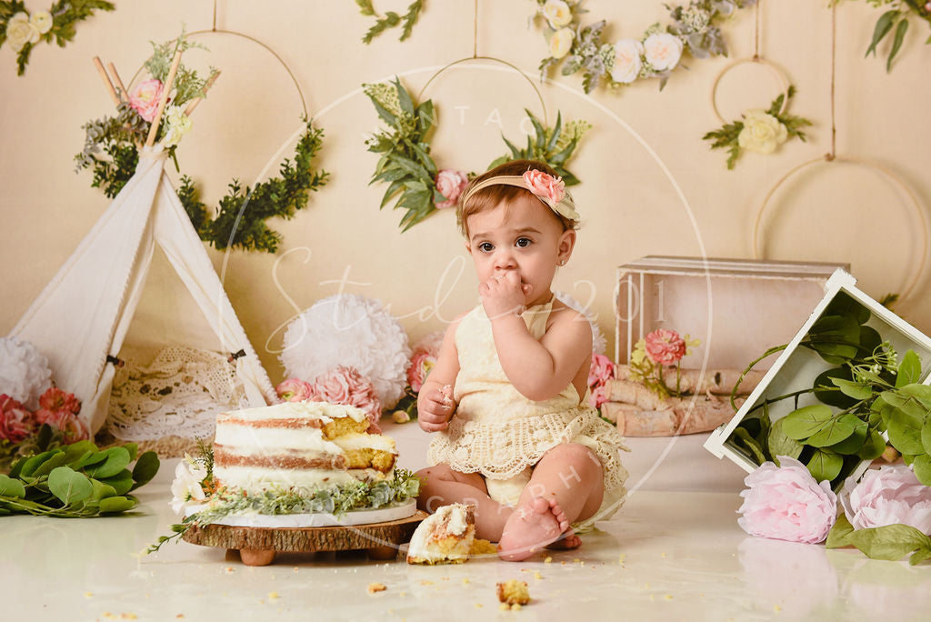 Kate Boho Spring/mother's Day Floral Hoops Backdrop Designed By Mandy Ringe Photography - Kate Backdrop AU