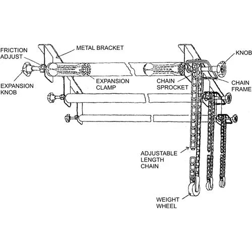 Equipment 4 Roller Wall Mounting Manual Backdrop Stand Support AU - Kate Backdrop AU