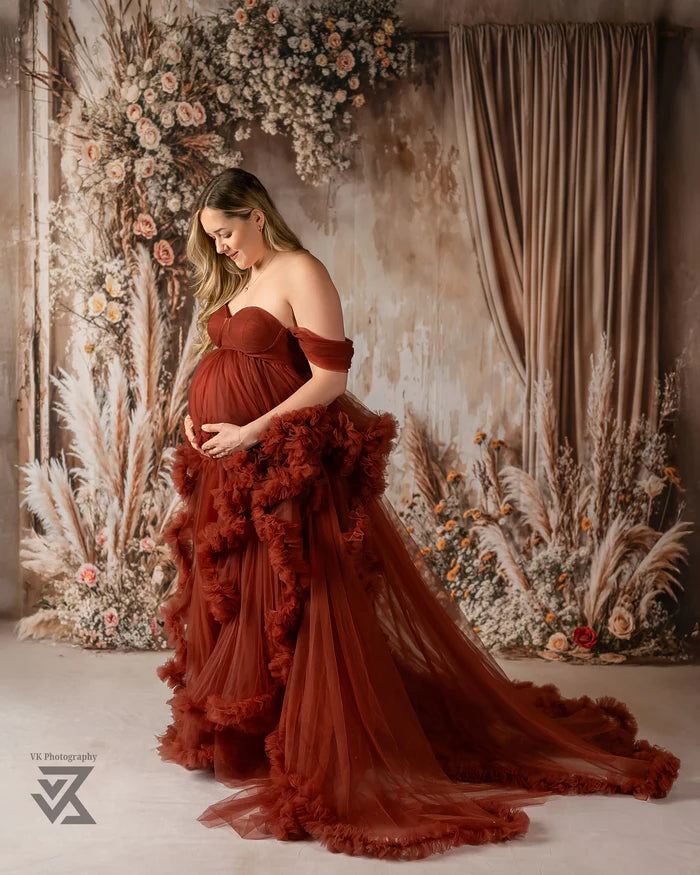 Kate Boho Floral Backdrop Dried Flower Designed by Chain Photography - Kate Backdrop AU