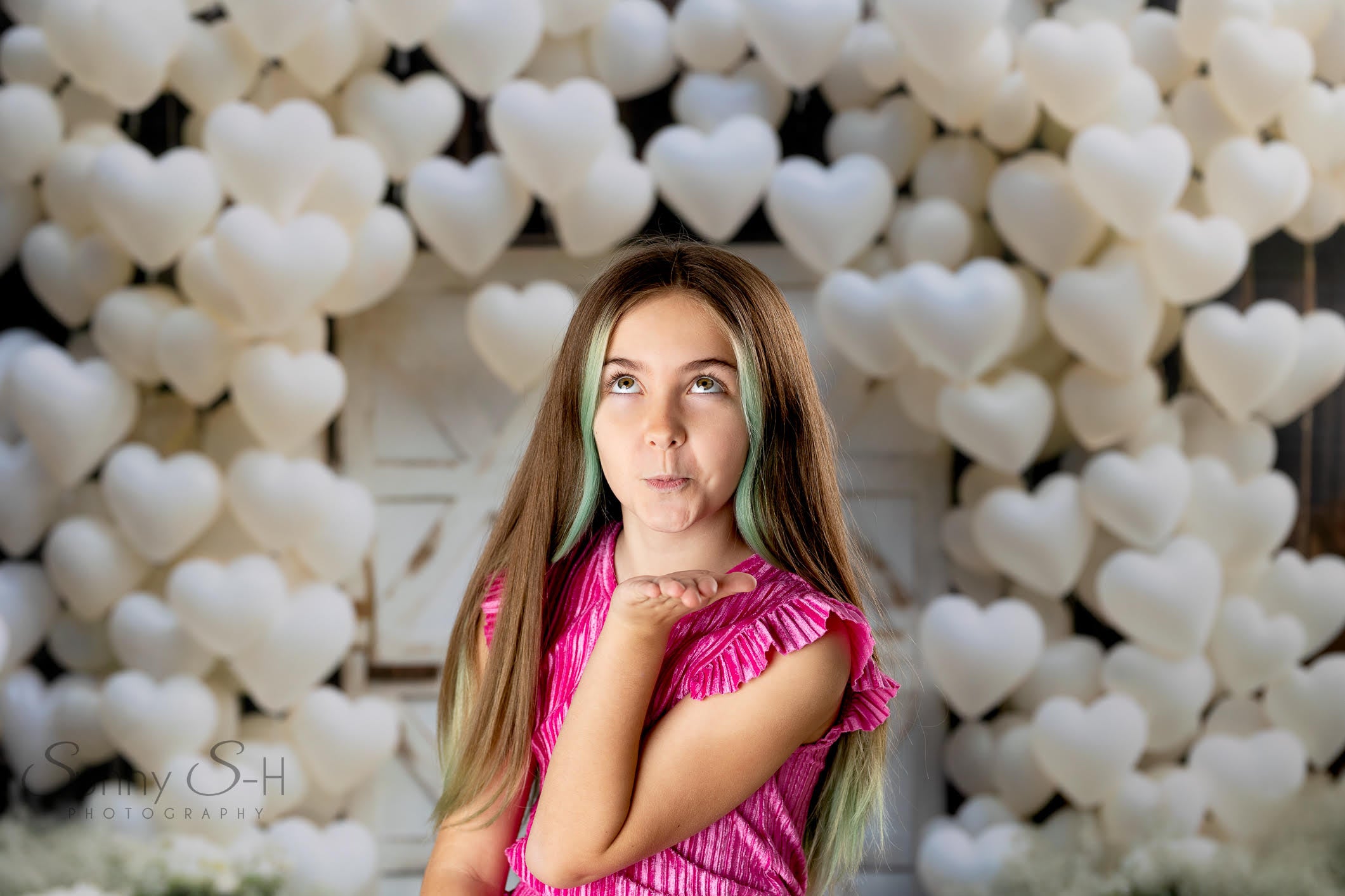 Kate Valentine Barn Door Hearts Backdrop Designed by Mini MakeBelieve - Kate Backdrop AU