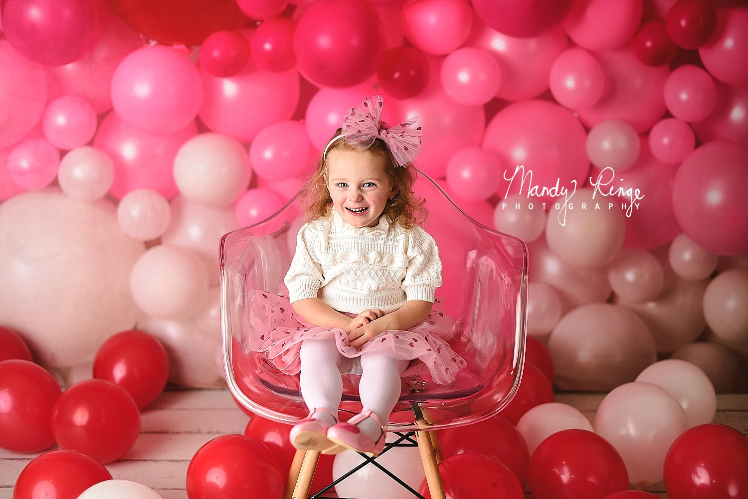 Kate Valentines Day Balloon Wall Backdrop for Photography Designed by Mandy Ringe Photography - Kate Backdrop AU