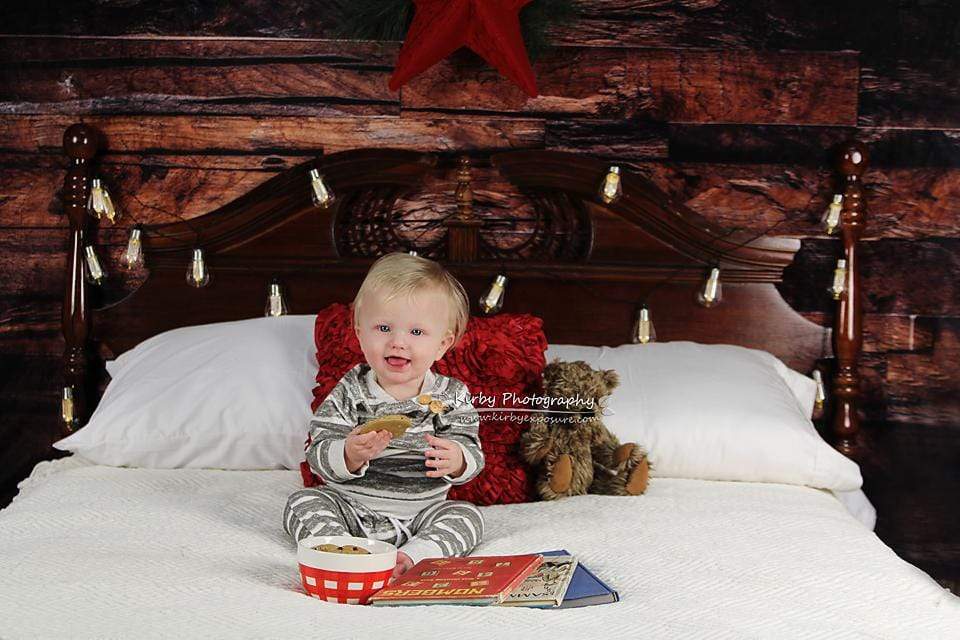 Kate Christmas Wood Wall Headboard Backdrop designed by Arica Kirby - Kate Backdrop AU