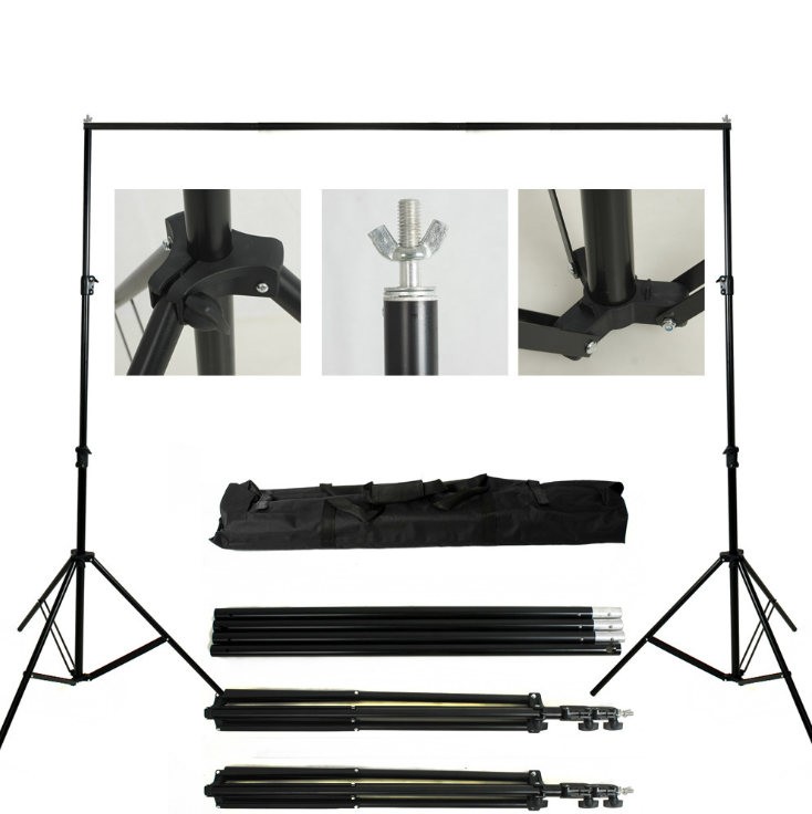 Kate Equipment 10x8.5ft&10x10ft Black Aluminum Backdrops Stand (3cm Thick) - Kate Backdrop AU