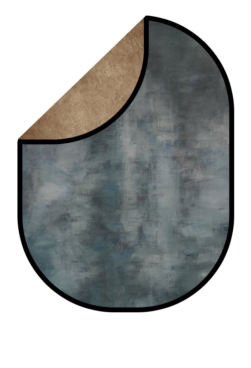 Kate Abstract Brown Texture/Abstract Gray Mixed Green Collapsible Backdrop Photography 5X6.5ft(1.5x2m) - katebackdrop AU