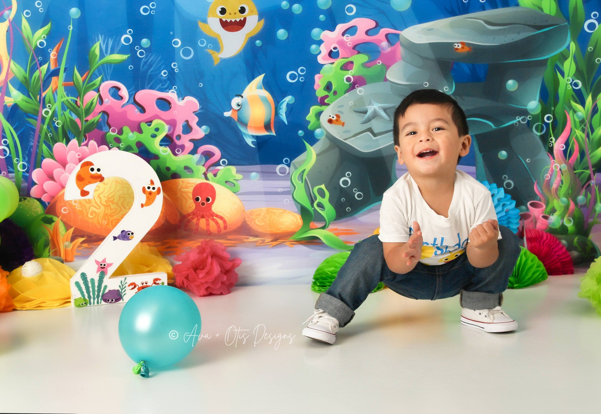 Kate Underwater World Mermaid Scene Backdrops for Photography - Kate Backdrop AU