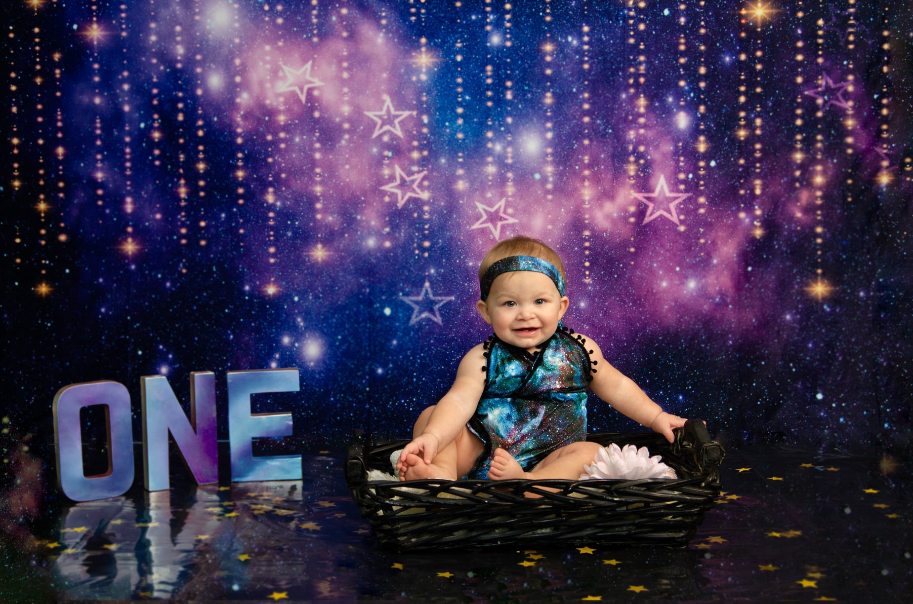 Kate Twinkle Star Night dreams Cloud Backdrop Baby - Kate Backdrop AU