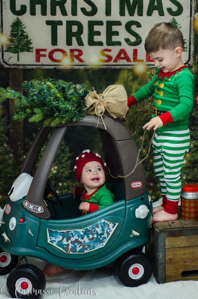 Kate Christmas Tree Backdrop for Photography - Kate Backdrop AU