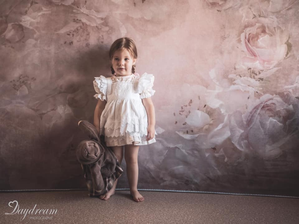 Kate Fine Art Blurry Floral Pink Backdrop Designed by GQ - Kate Backdrop AU