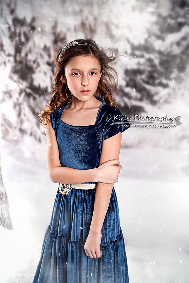 Kate Winter Forest Snow Backdrop Designed by Arica Kirby - Kate Backdrop AU