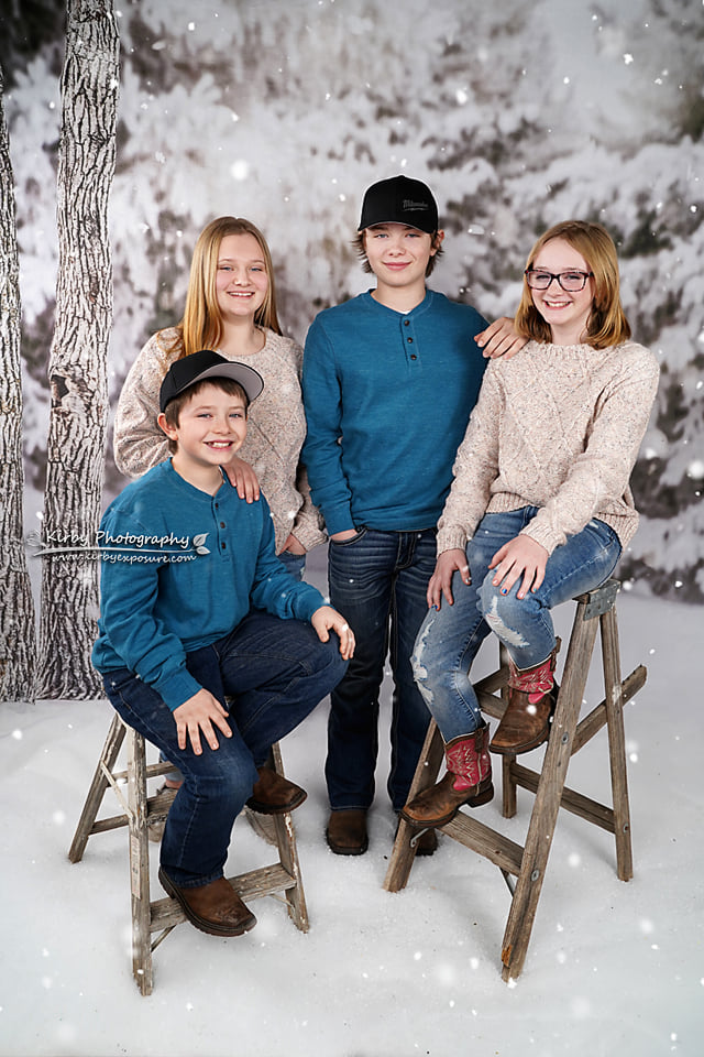 Kate Winter Forest Snow Backdrop Designed by Arica Kirby - Kate Backdrop AU