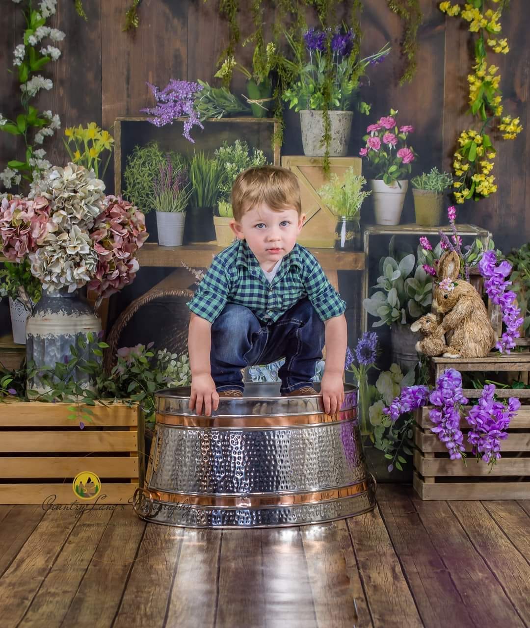 Kate Spring Flower Crates Backdrop Designed By Mandy Ringe Photography - Kate Backdrop AU