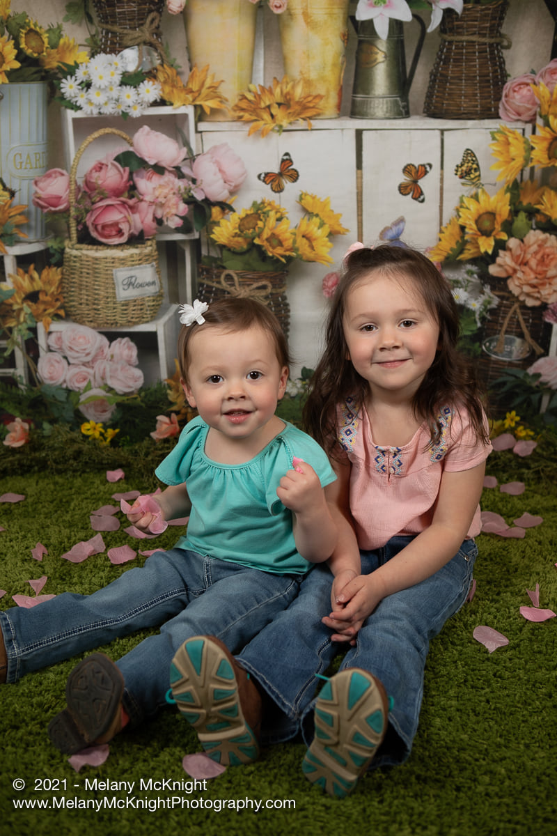 Kate Spring Flowers Butterfly Florist Backdrop Designed by Emetselch - Kate Backdrop AU