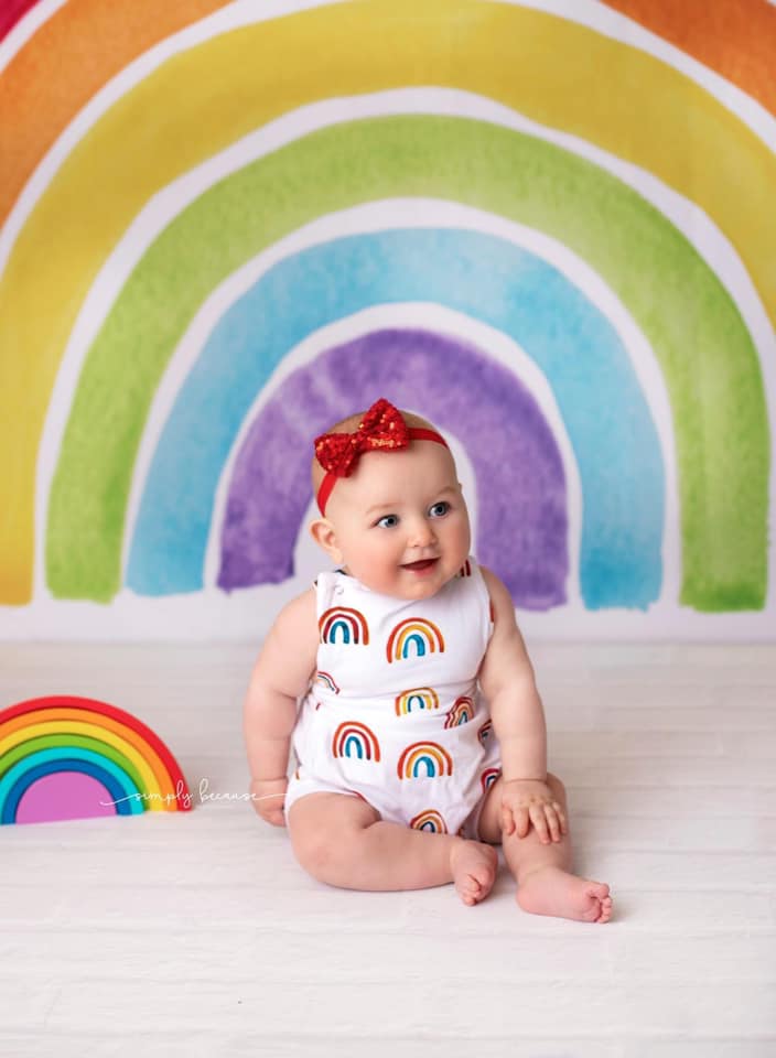 Kate Watercolor Rainbow Backdrop Designed by Mandy Ringe Photography - Kate Backdrop AU