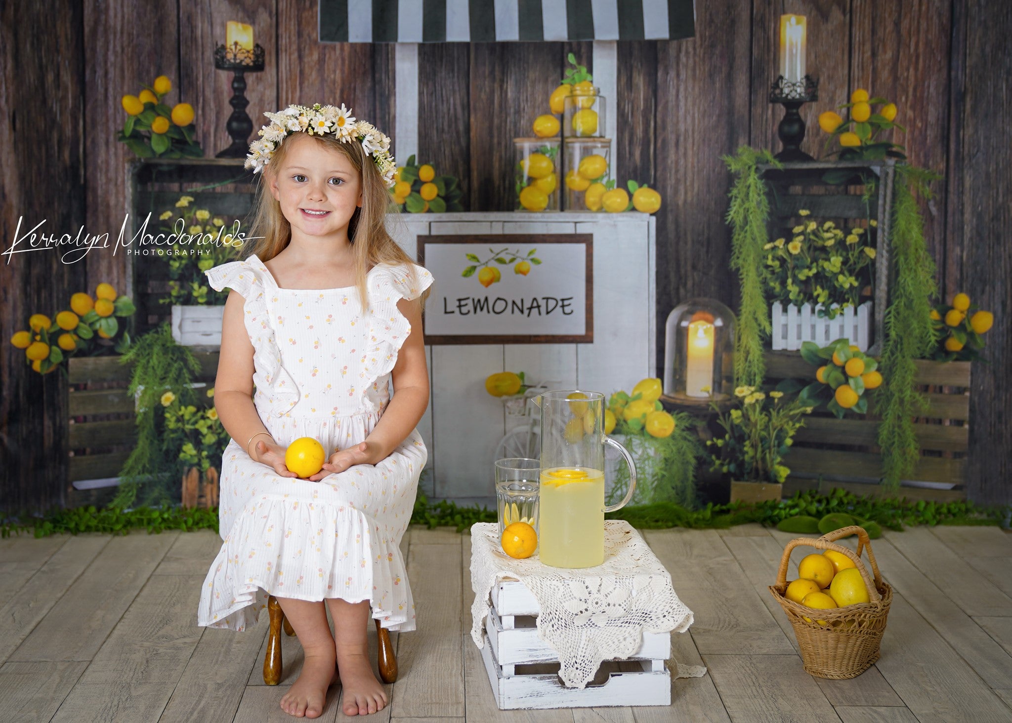 Kate Summer Lemon Stand Backdrop Designed by Jia Chan Photography - Kate Backdrop AU