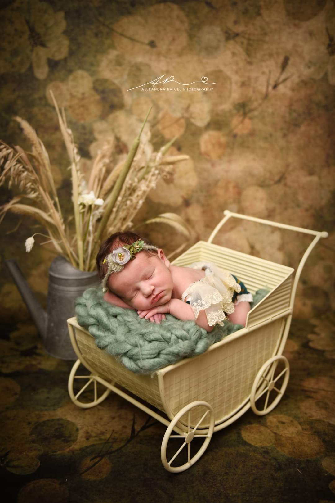 Kate Retro Fine Art Flower Brown Tone Backdrop for Photography - Kate Backdrop AU