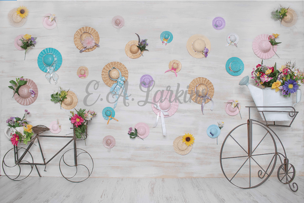 Kate Strolling Into Spring Backdrop for Photography Designed by Erin Larkins - Kate Backdrop AU